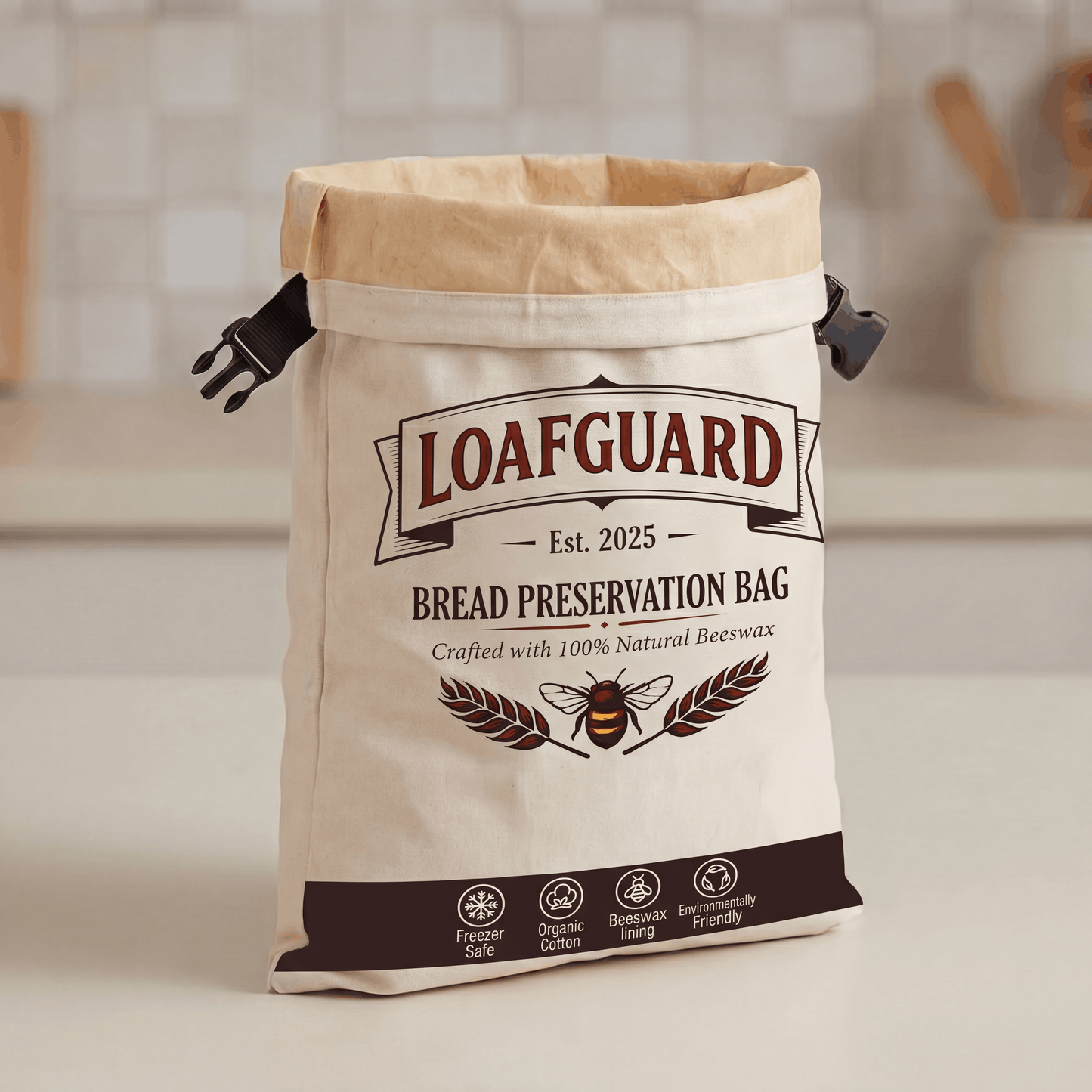 LoafGuard™ 100% Beeswax Bread Storage Bag